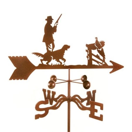Ez Vane EZ1605-GR Hunter with Dog Weathervane - Garden Mount EZ1605-GR
